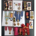 A group of ROAB jewels: including a silver gilt and enamel 'Boro Market' Lodge Jewel and Primo