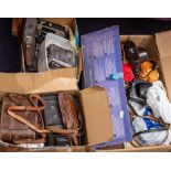 A quantity of various miscellaneous cameras,