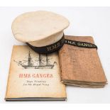 Two early WWII period W/T Operator's Log books for HMS Ganges: mostly with lecture notes and