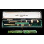 A Waterman's Lady Patrica 'Jade' fountain pen,