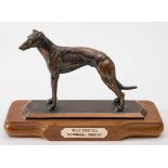 A bronze greyhound trophy for the 'Wilf Toghill Memorial Trophy',