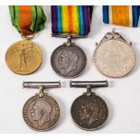 A WWI pair to '510229 SPR J G Manley RE': together with two other WWI war medals and a pendant
