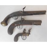 Thomas Fowler, Dublin, a mid 19th century percussion pistol: with 13.