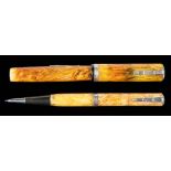 A Waterman's Lady Patricia 'Persian' fountain pen and pencil set,