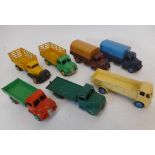 Dinky - a collection of assorted commercial vehicles: including No 25r Forward Control Lorry,