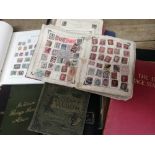 Old stamp collections in 19 albums/part albums: