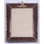 A George V Royal Artillery silver photograph frame, maker Gorham Manufacturing,