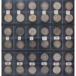 A Collection of shillings including date runs and better grade coins: including Victorian.