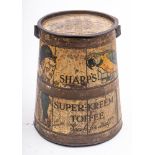 A Sharps Superior toffee tin,