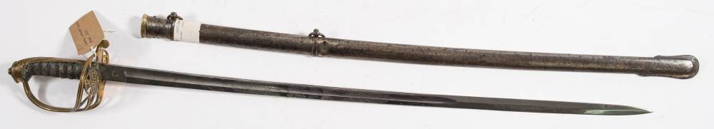 A Victorian 1822 pattern Light Infantry Officers sword by Pillin for Stevens of London: the