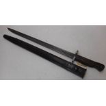 A 1907 bayonet by Wilkinson, Pall Mall, with 43.