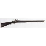 A 19th century smooth bore flintlock musket by Tower, London,