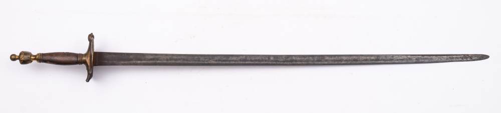 A 1796 pattern Infantry sword: with 80cm single edged blade,