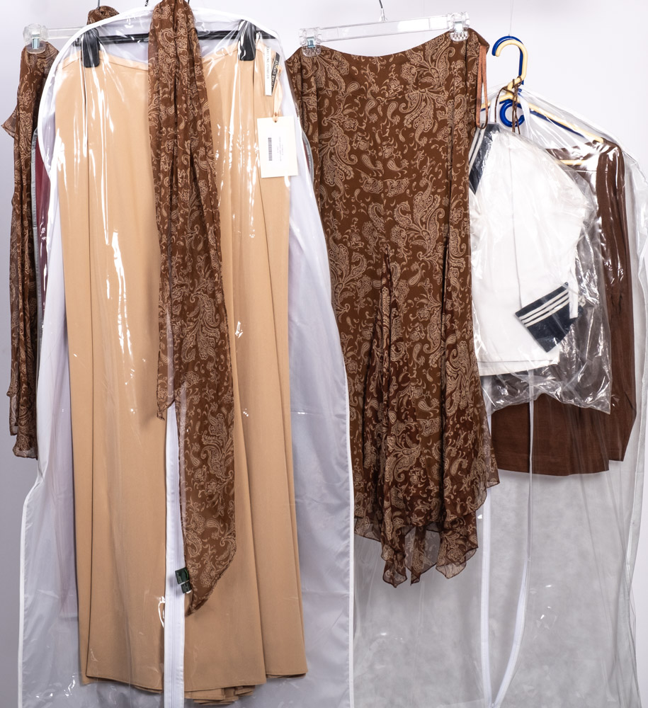 A collection of lady's dresses and evening wear: including a Valentino jacket and scarf, - Image 2 of 2