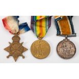 A WWI trio to' Capt V C M Gonne RGA' : 1914-15 Star, War Medal and Victory Medal.