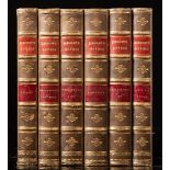 BINDINGS : Kingsley, Charles ( Novels), 6 vols, half calf two contrasting morocco labels,