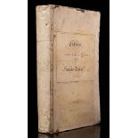 MANUSCRIPT ACCOUNT BOOK & WILL : *This book contains (copious) entries regarding the Will and