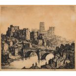 HIRSTD, Norman, Durham Cathedral: etching, size : 350 x 300 mm, F & G.