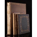 SCRAP ALBUM : Three 19th century albums, various sizes and bindings.