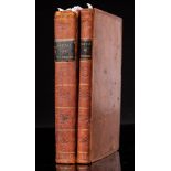 A NEAR OBSERVER - The Battle of Waterloo, 2 vols, plates, complete, full calf one board nearly off,