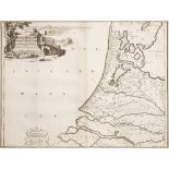 MENSO ALTING THE YOUNGER : A set of 5 uncoloured maps of the Low Countries, size : 425 x 320 mm,