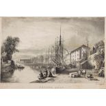 EXETER : A collection of 6 nineteenth century lithographs and aquatints.