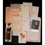 SUFFRAGETTES : an unusual collection of signed letters,photos, and ephemera,