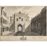 EXETER : " West View of the East Gate," Published by John Hayman, engraved by F.