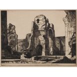 BOUVERIE-HOYTON Edward [1900-1988]- Roman Theatre,:- etching, signed in pencil,