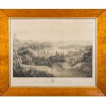 EXETER : " View of Exeter From Exwick Hill," Lithograph By T. S. Boys after J. A.