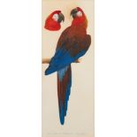 BUTTERWORTH, Elizabeth Buttersworth - " Macaw:" original watercolour.