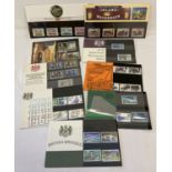 9 sets of Royal Mail British collectors stamps.