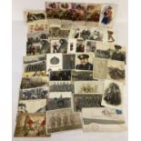 Approx. 45 assorted military postcards.