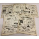 5 newspapers from 1927, published on board the Steamers of The White Star Line.