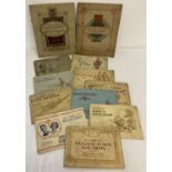 A collection of Players and Will's vintage cigarette card albums containing sets of cards.