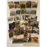 Ex Dealer's stock - a quantity of 100 Bamforths song cards, all Military themed.