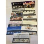 A collection of 13 Royal Mail stamp presentation packs dating from the 1990's.
