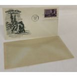 A 1948 American first day cover "Discovery Of Gold in California" post mark for Coloma.