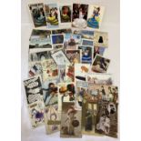 A collection of approx. 60+ Antique and vintage postcards.