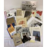 A box containing a quantity of assorted ephemera to include military related, maps & photographs.
