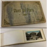 Early 20th century N.D. Phot, Vues de Paris photographic album with faux snake skin cover.