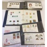 A presentation folder containing 1970's and 80's British first day covers.