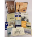 A collection of shipping and boating related ephemera.