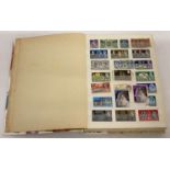 A stamp album containg 950+ mostly unused collectors British and British Empire stamps.