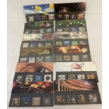 A full set of 12, January - December 2000 Royal Mail collectors stamps.