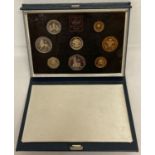 1983 Royal Mint 8 coin proof set, in folding blue display case.