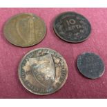 A collection of 4 18th and 19th century foreign coins.