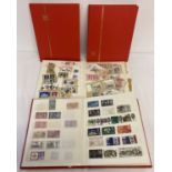 4 small stamps albums containing used British stamps from 1960's, 70's, 80's and 90's.