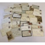 A collection of late 19th century correspondence to a Miss Wilson, many still in stamped envelopes.