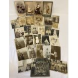 A small collection of Victorian, Edwardian and vintage photographs and Real Photo postcards.